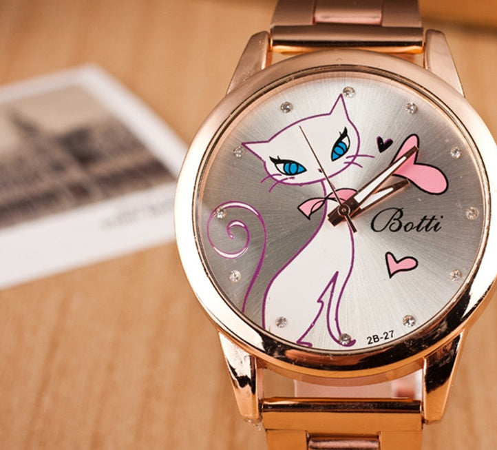 Relógio Feminino moda gato