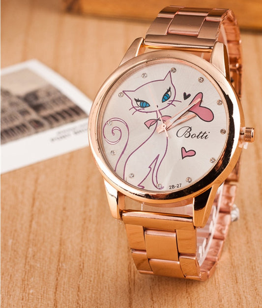 Relógio Feminino moda gato